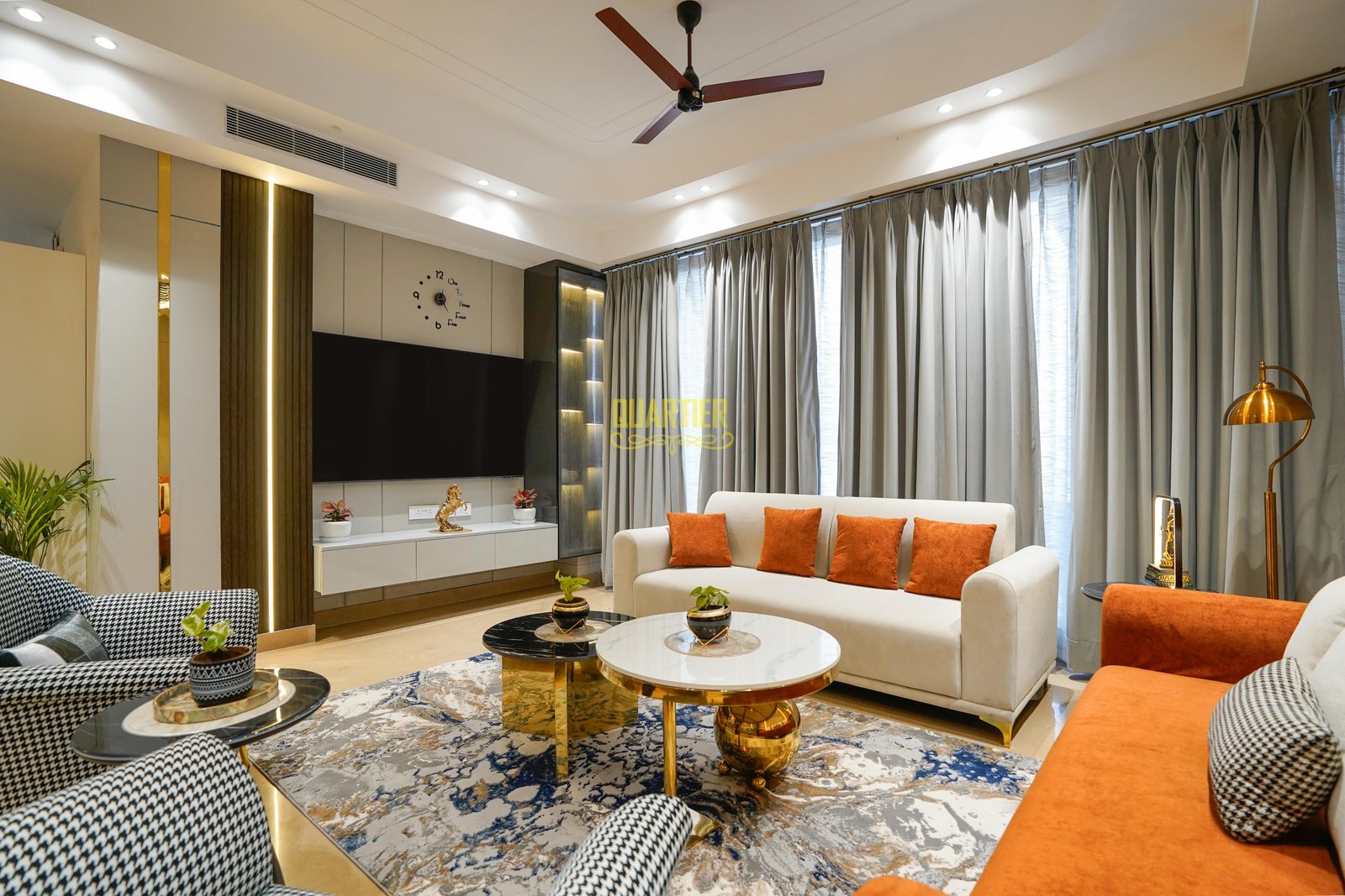 Contemporary interior designed by Quartier Studio