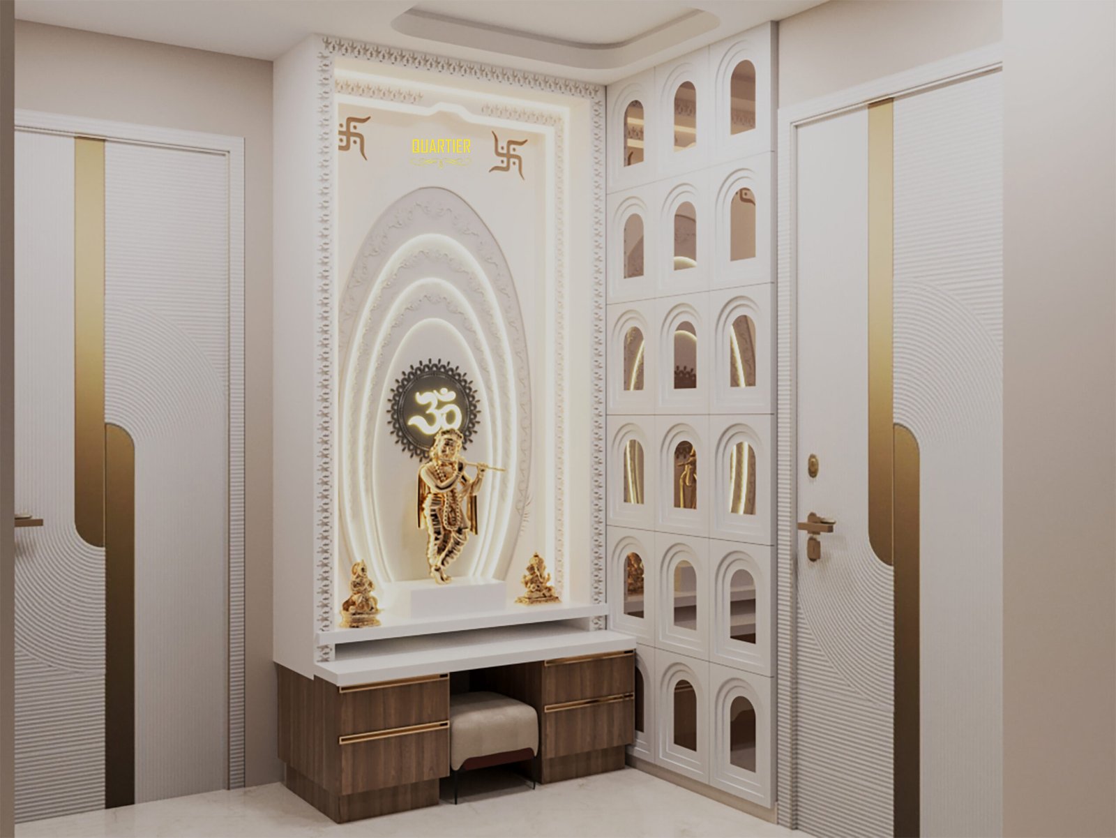 7 Powerful tips for Puja room Placement as per Vastu Shastra | Quartier Studio