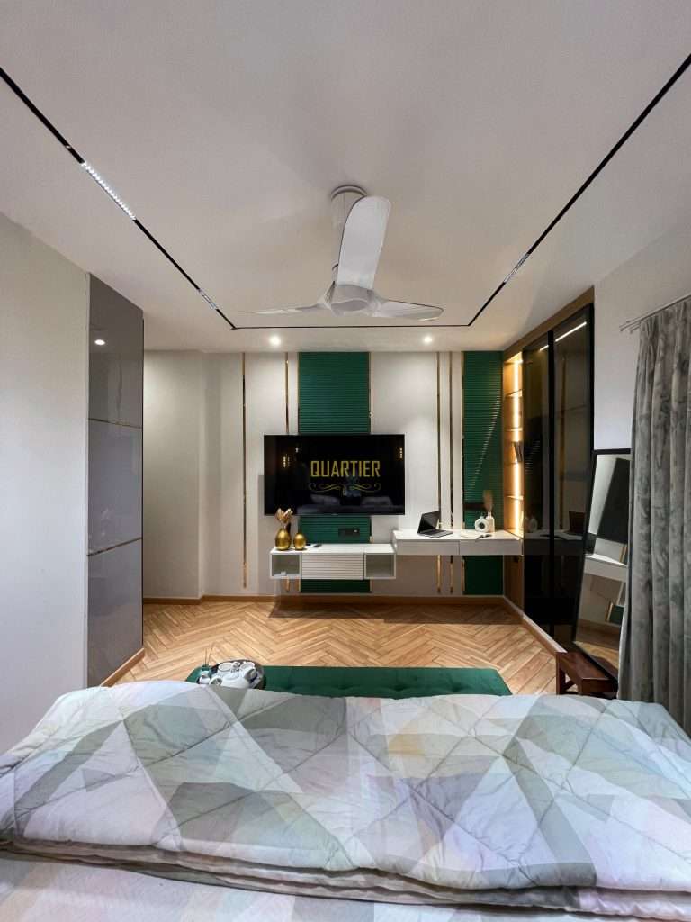 Elite Golf Green Bedroom Interior