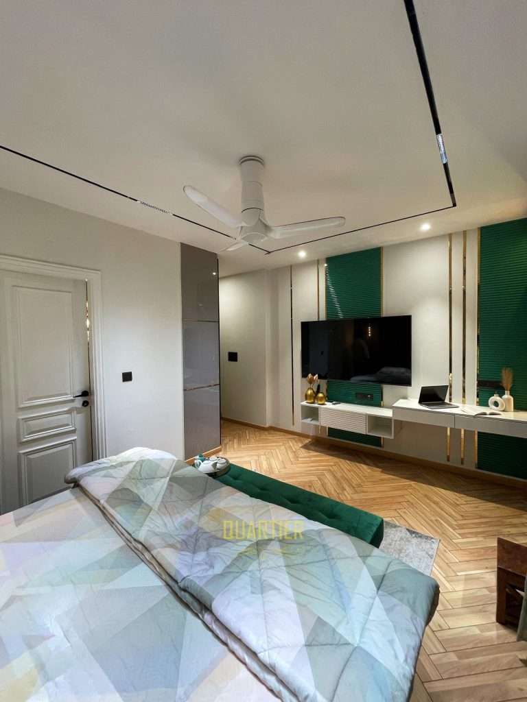 Elite Golf Green Bedroom Interior