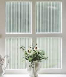 fluted glass window