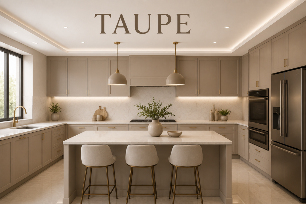 Taupe kitchen