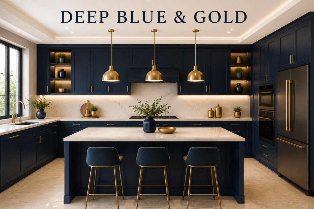 Deep Blue & Gold