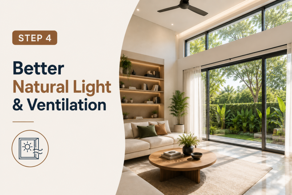 Improved Natural Light and Ventilation
