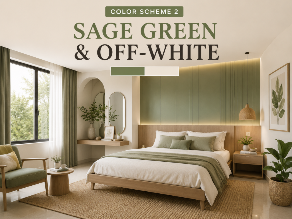 Sage Green and Off-White