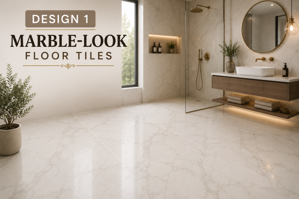Marble-Look Floor Tiles